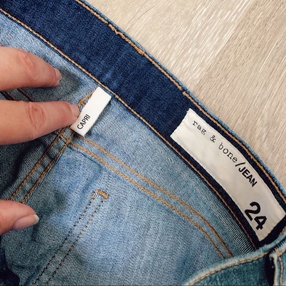 Rag & Bone Capri Skinny Jeans Medium wash Rae - Picture 4 of 6